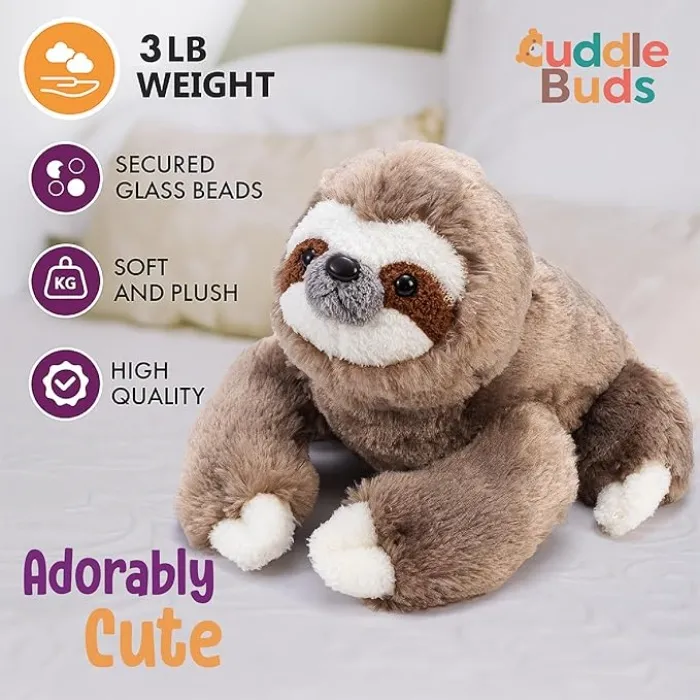 Peluche con Peso para Necesidades Sensoriales Grande Perezoso de 20''