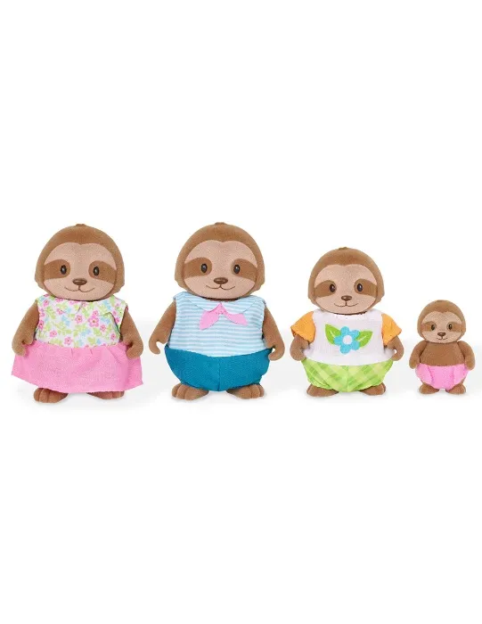 Set muñecas Familia de perezosos WOODZEEZ
