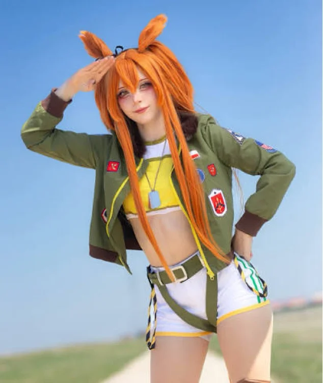 Uma musume Pretty Derby Mayano Top Gun Scramble Zone Cosplay Costume for Halloween Christmas Carnival Outfit