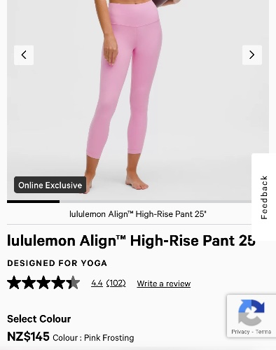 Lululemon pink tights 