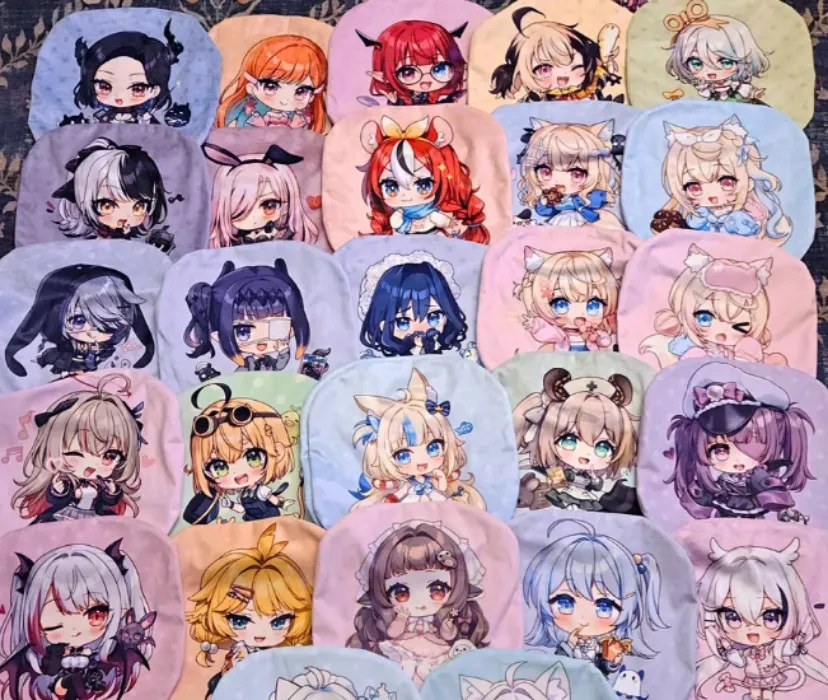 A BUNCH OF HOLOLIVE CUSHIONS