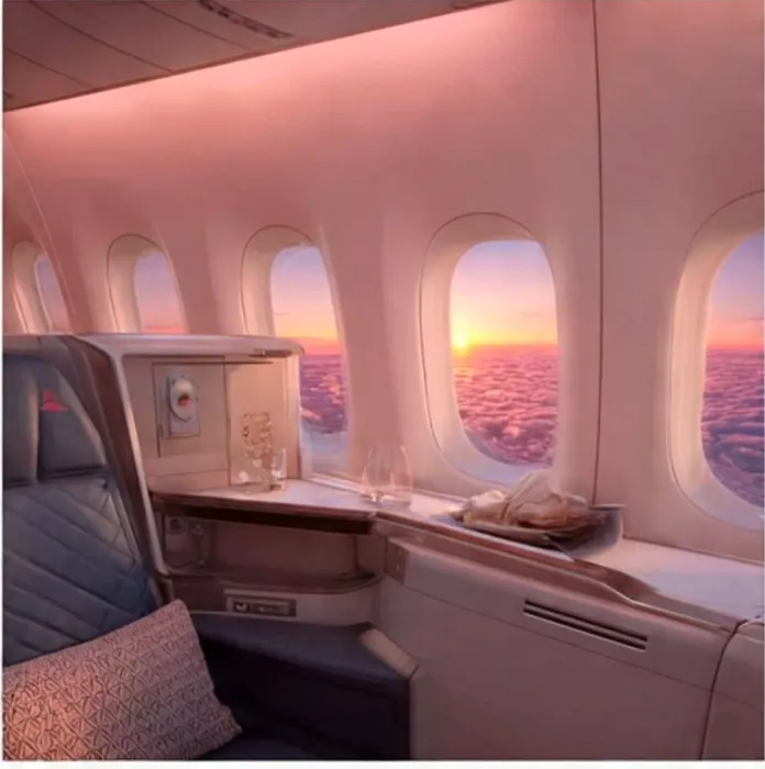 Business Flight to Europe