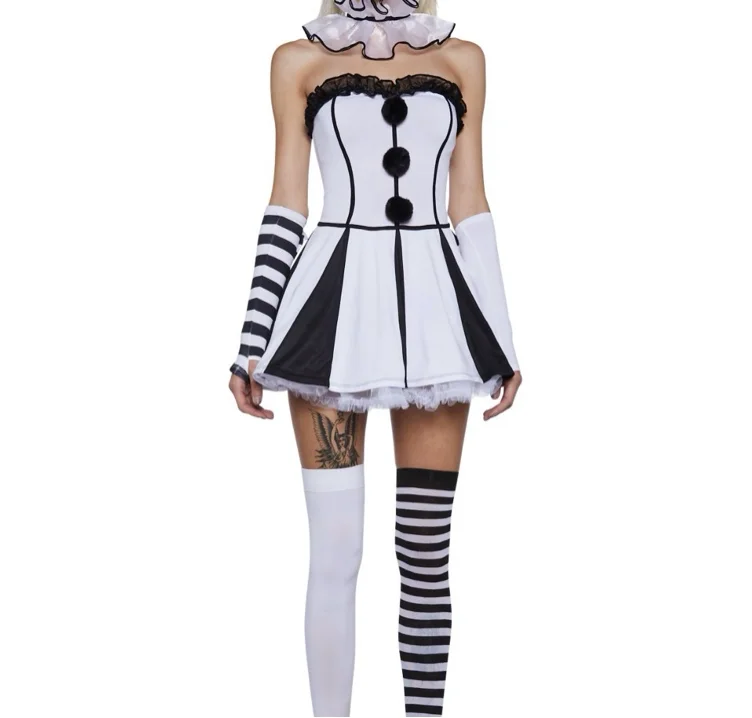 ($69) Classic Clown Girl Costume