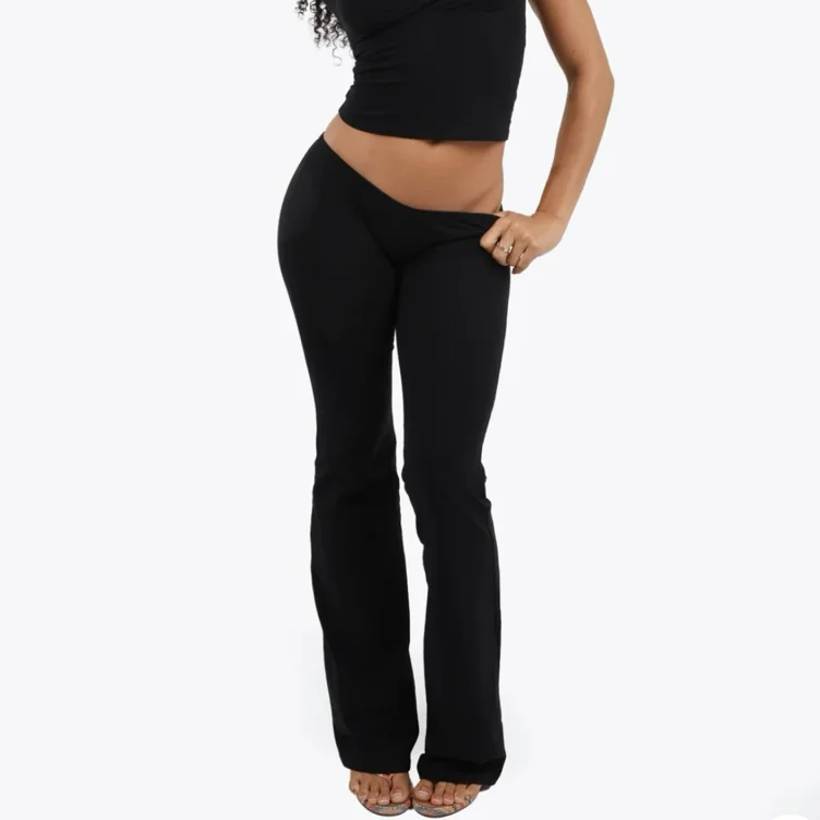 ($75) Low Rise Pant Black