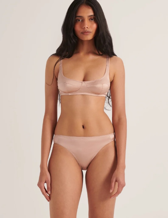 Bralette & Panty in Bare