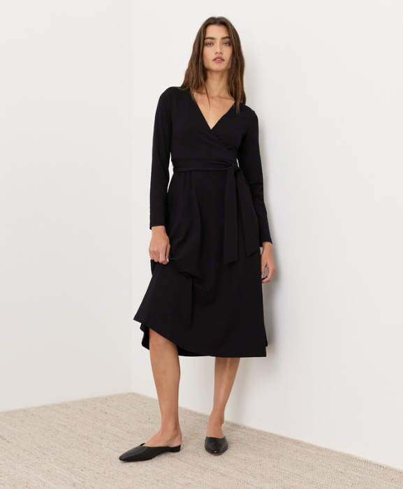 Organic Cotton Dress in Black