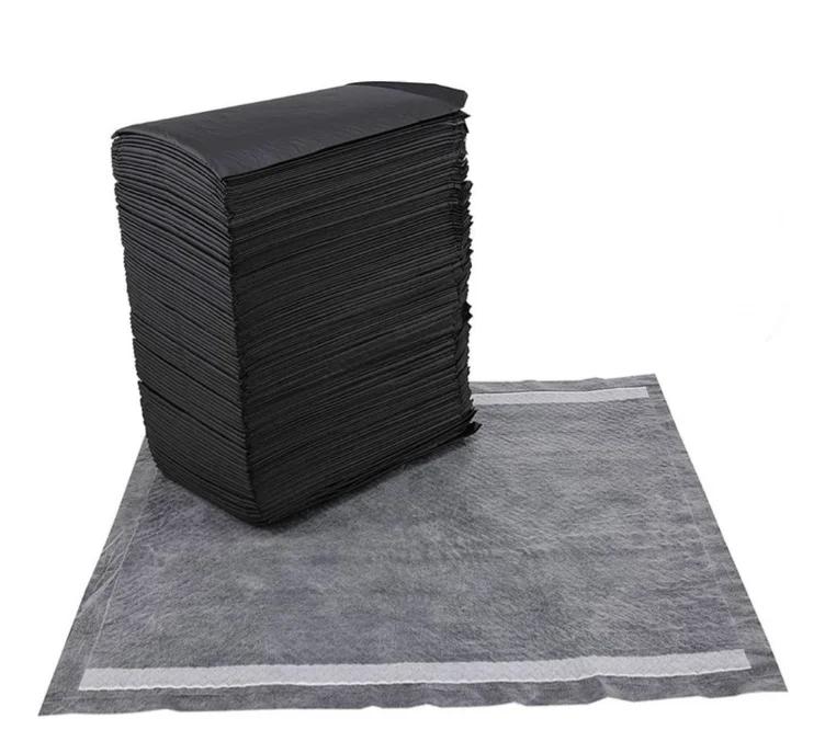 Black Charcoal Pee Play Pads, 100 Count