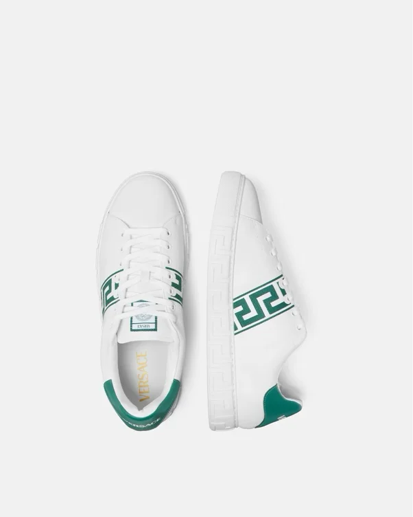 Greca Embroidered Nylon Sneakers | 44.5
