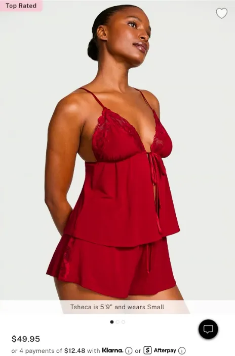 Modal Soft Lace-Trim Flyaway Cami Set