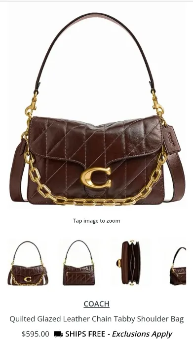 Dark Brown Coach Bag