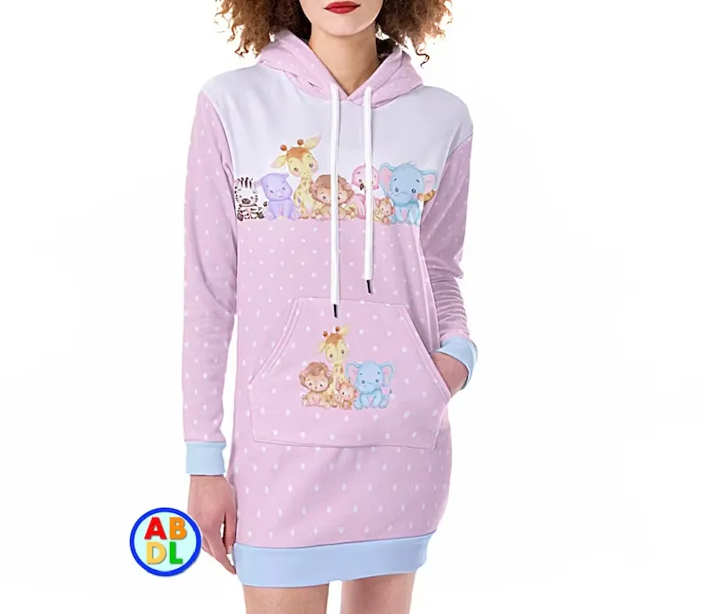 ABDL Jungle Babies Hoodie Dress