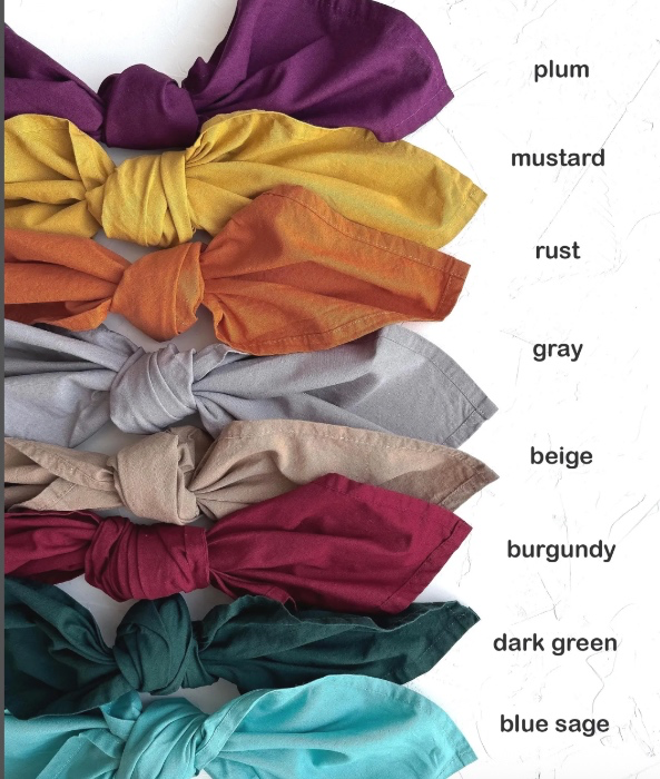 Burgundy - Set 4 Washed Cotton Napkins: 16” 