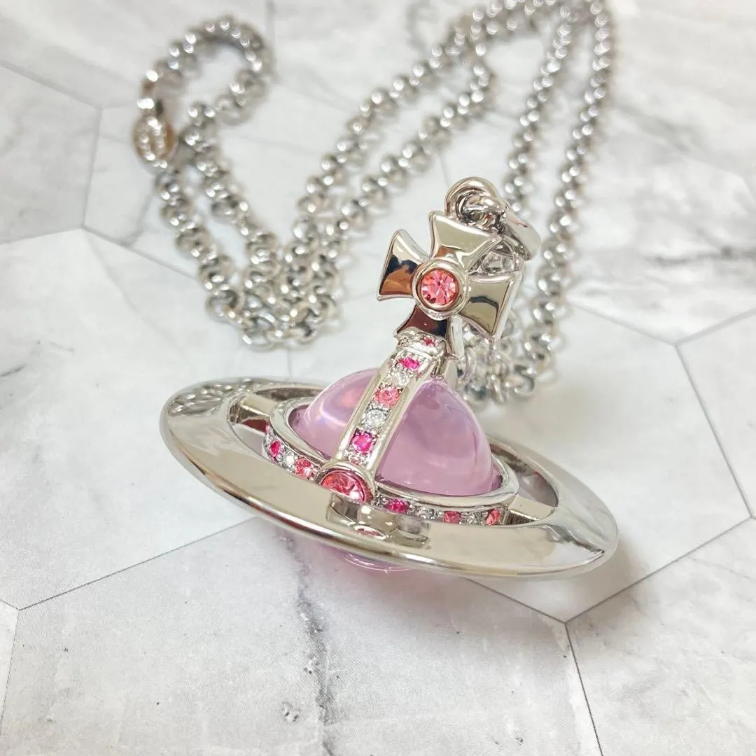 pink orb necklace dupe