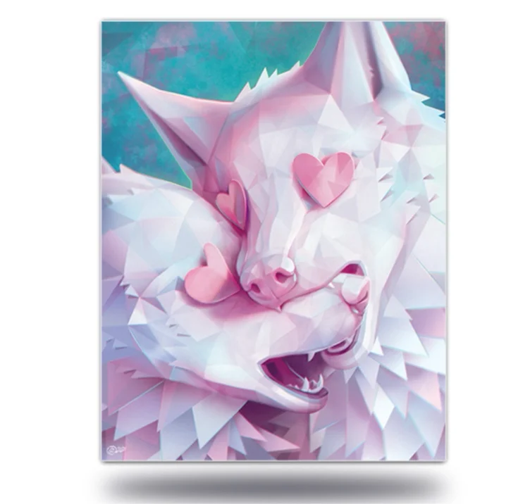 Print: Love In The Abstract | Golden Druid