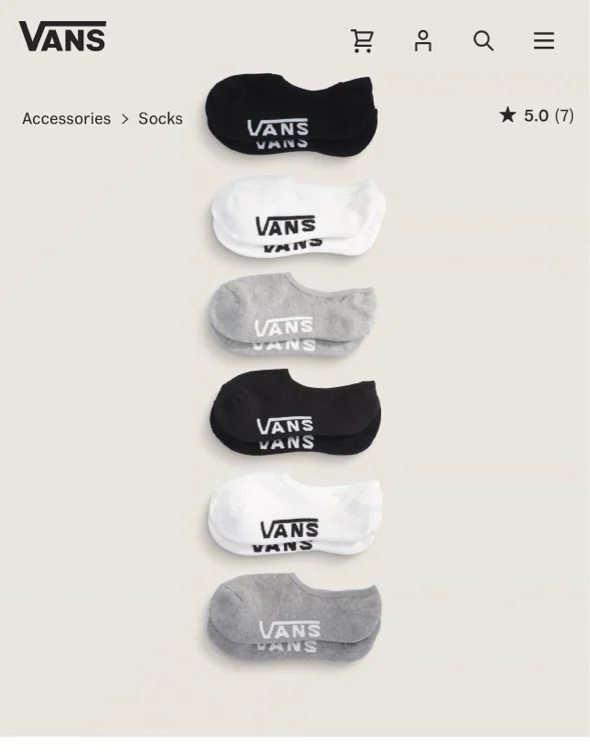 Vans no show socks 