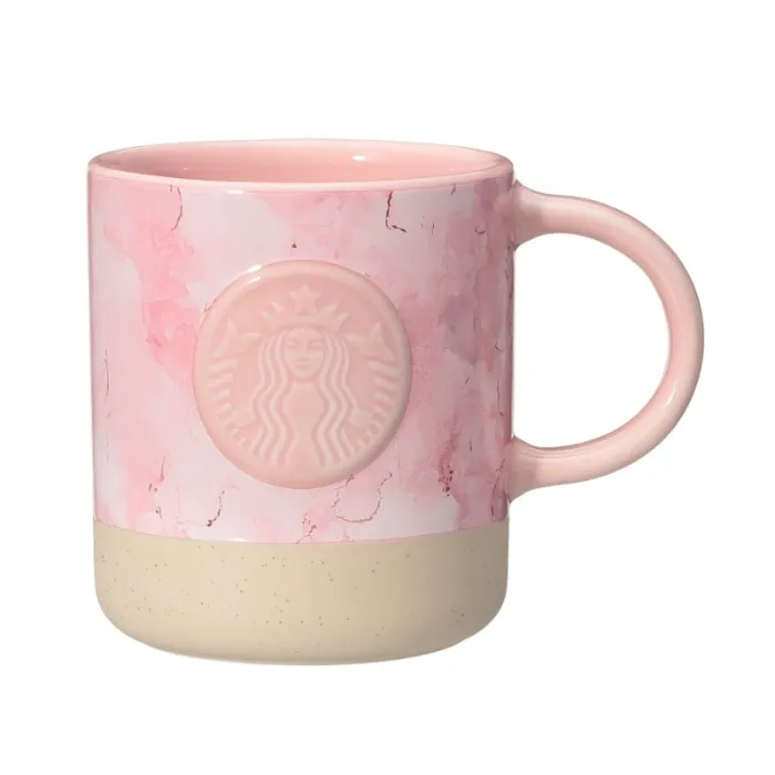 ꒰১ Marble Mug STARBUCKS SAKURA 2026 ໒꒱