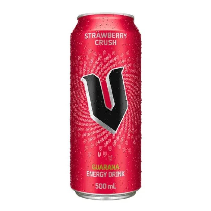 V Energy Drink Strawberry Crush 500ml – 24 Pack