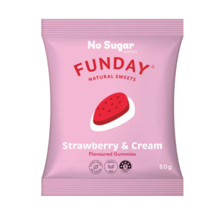 Strawberry & Cream 50g (12 BAGS IN EVERY BOX) | Default Title