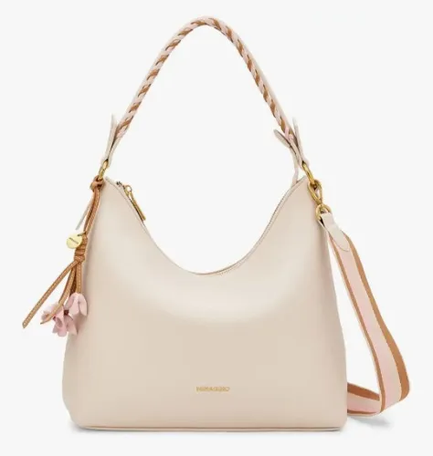Buy Miraggio Vanilla Hobo Handbag For Women With Adjustable & Detachable Strap | Top Handle Hobo Bag For Daily Use at Amazon.in