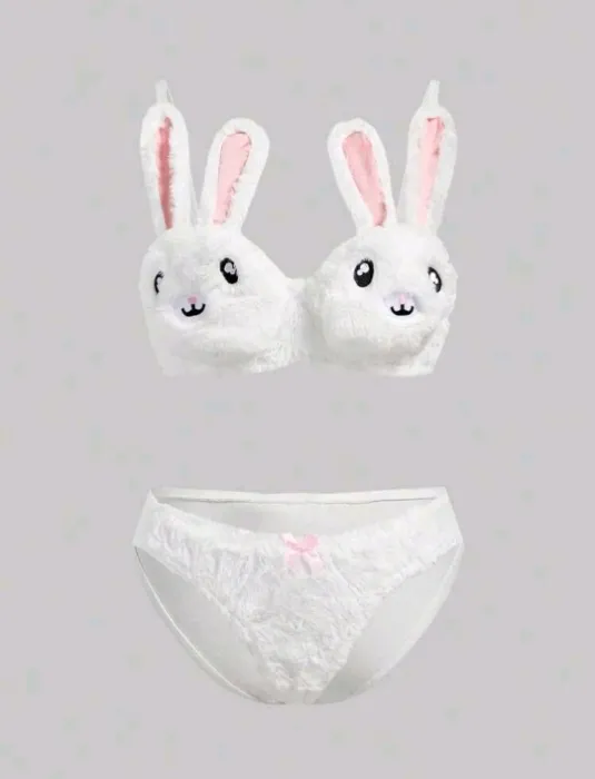 Bunny Plush lingerie set