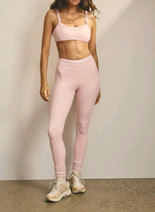 Active Women's 2pcs Double Layer Contrast Colour Workout Pilates Set