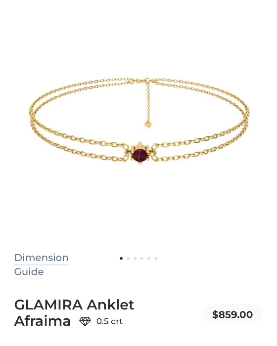 Birthstone Anklet 