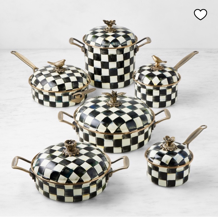 MacKenzie-Childs Courtly Check 12-Piece Cookware Set