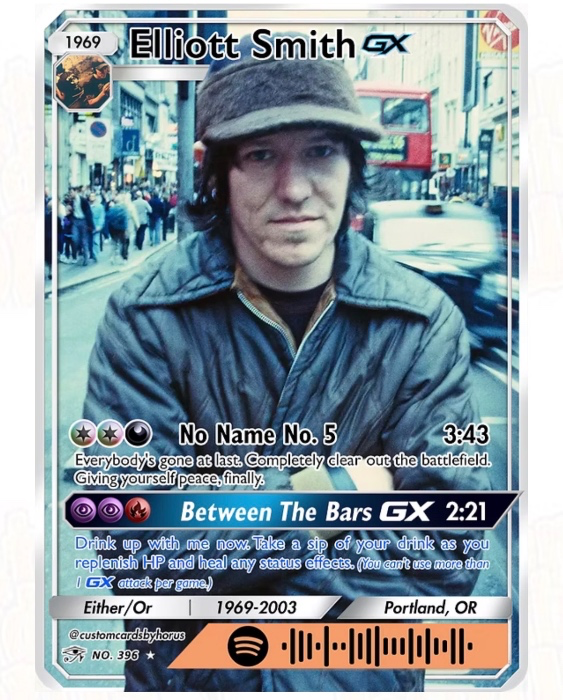 Elliott Smith Holographic Trading Card