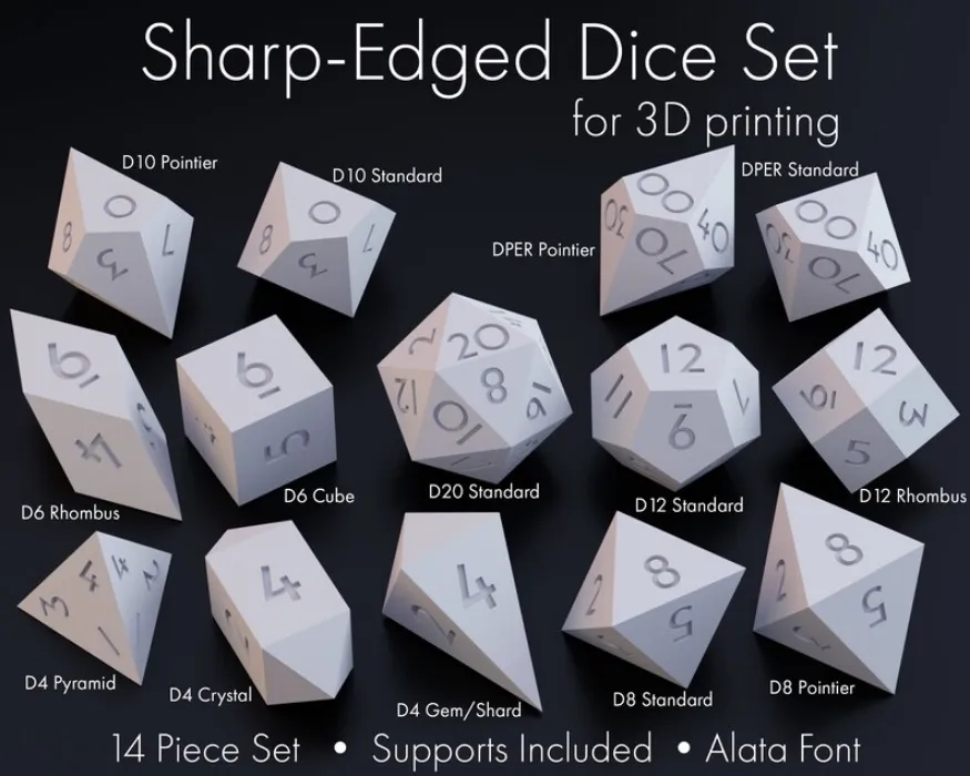 New printable master dice: Numbered and blanks