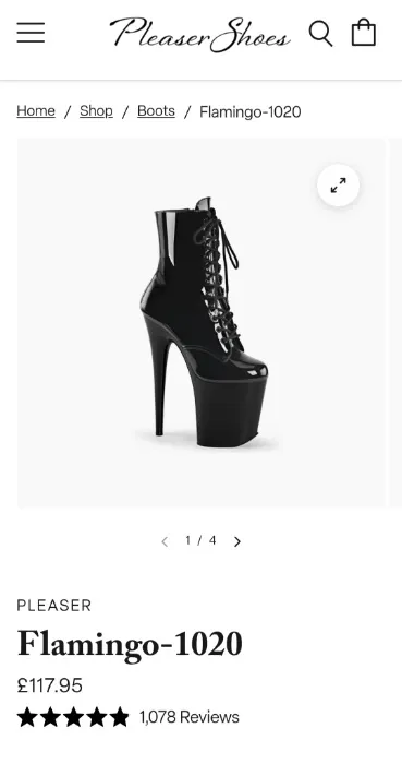Pleaser ankle boots