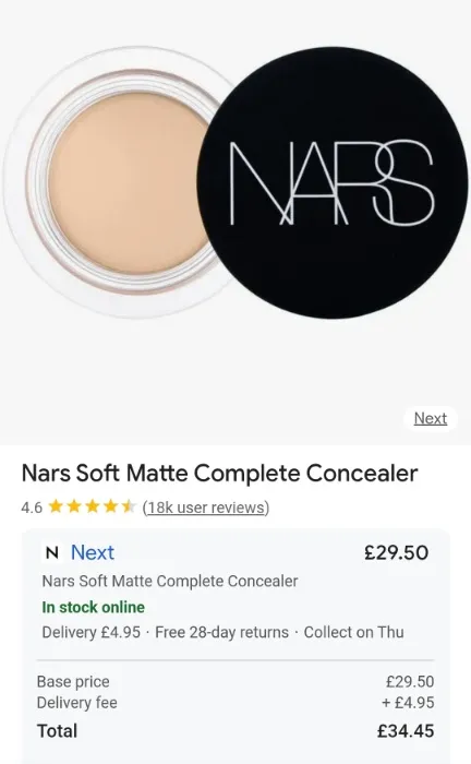 Nars concealer