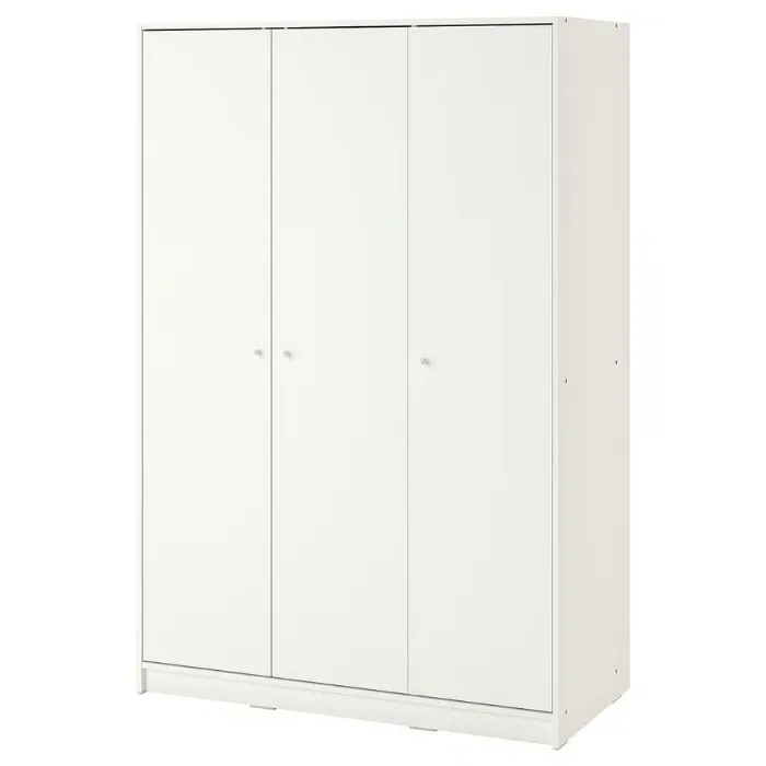 KLEPPSTAD Wardrobe with 3 doors - white 117x55x176 cm (46 1/8x21 5/8x69 1/4 ")