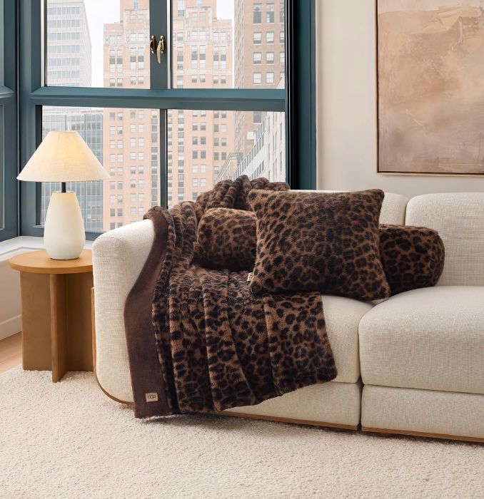 Ugg Leopard Throw Blanket