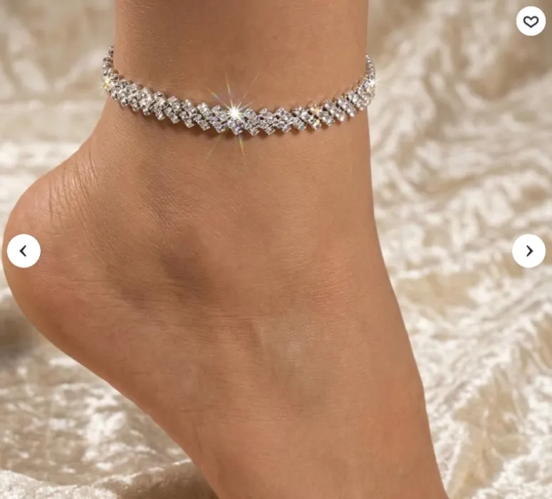 Tennis Anklet (Lab Created Diamonds)