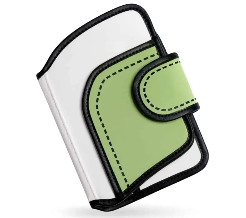 2D Cartoon Passport Holder With Stylish Colors