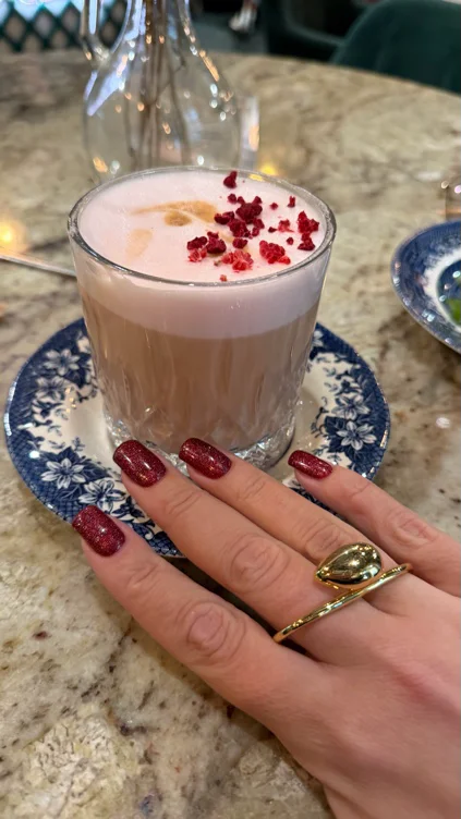 Pink latte