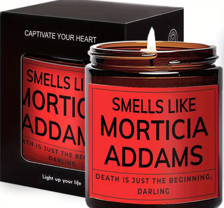 Candle Smells Like Morticia Addams 