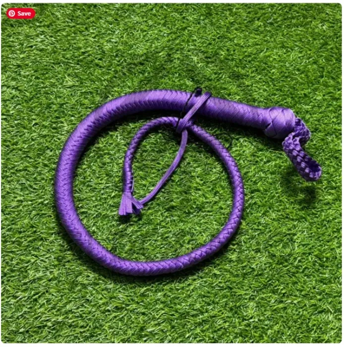 Handcrafted 3 FT Nylon Snake Whip, 12-Plait Signal Whip