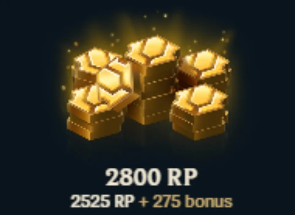 2800 RP sur LoL