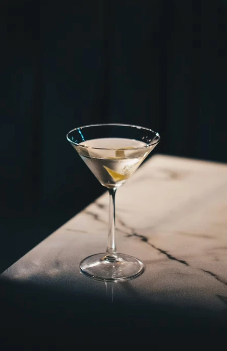 Post-photoshoot martini
