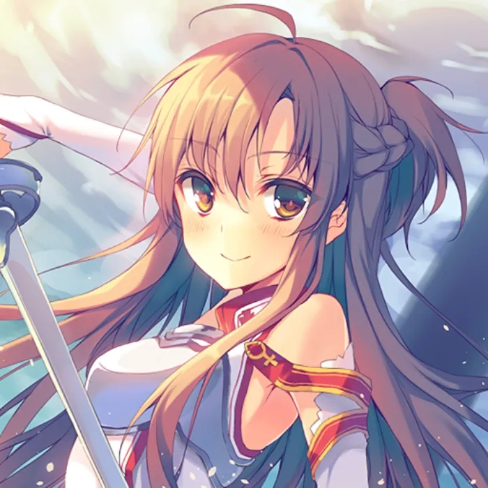 Sword Art Online SAO Asuna Yuuki orange 100cm long straight cosplay wig