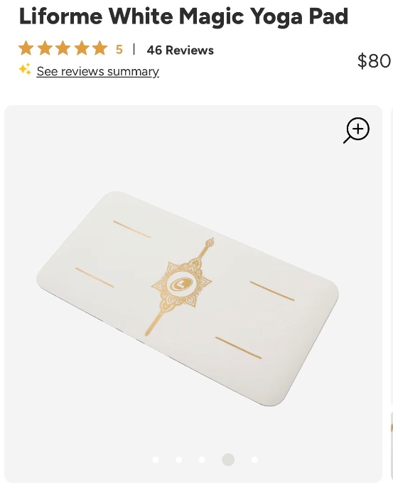 Liforme White Magic Yoga Pad