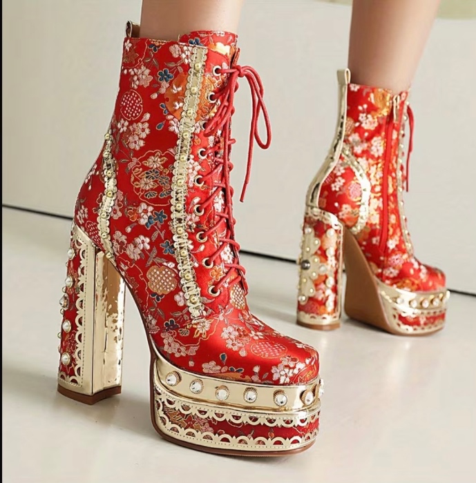 Red Statement Heels
