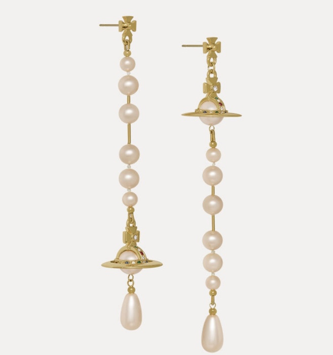 Vivienne Westwood Broken Pearl Earrings