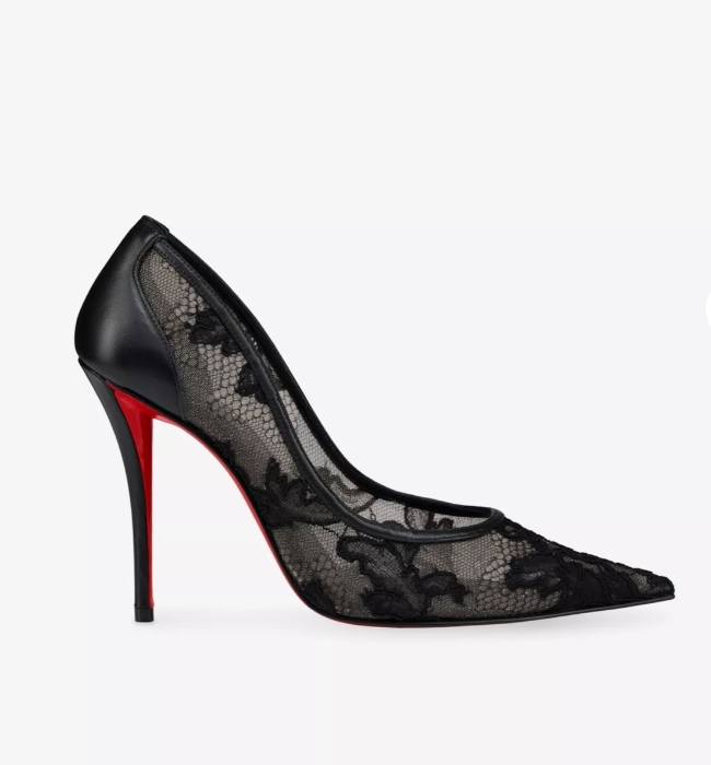 Christian Louboutin Miss Z Mesh 100 Lace Pumps
