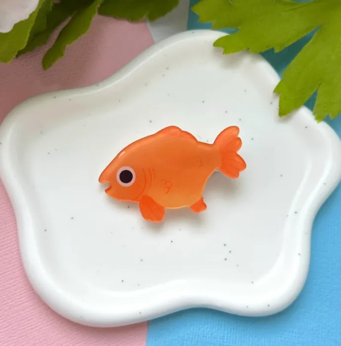 Goldfish Acrylic Hair Clip