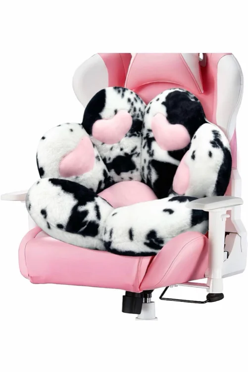 MOONBEEKI Cat Paw Cushion Chair Comfy Kawaii Chair Plush Seat Cushions Shape Lazy Pillow for Gamer Chair 28"x 24" Cozy Floor Cute Seat Kawaii for Girl Gift, Dining Room Bedroom Decorate (Purple)