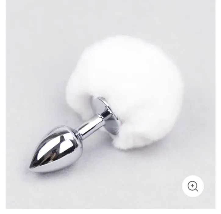 White Bunny Tail Plug