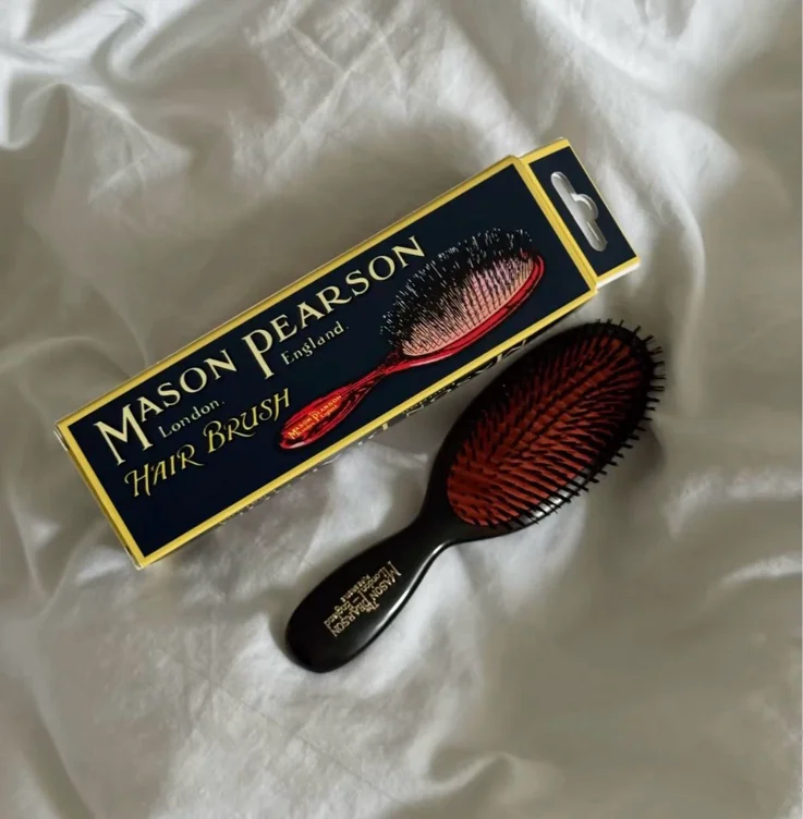 Mason Pearson Popular Bristle & Nylon BN1 - Dark Ruby / Black