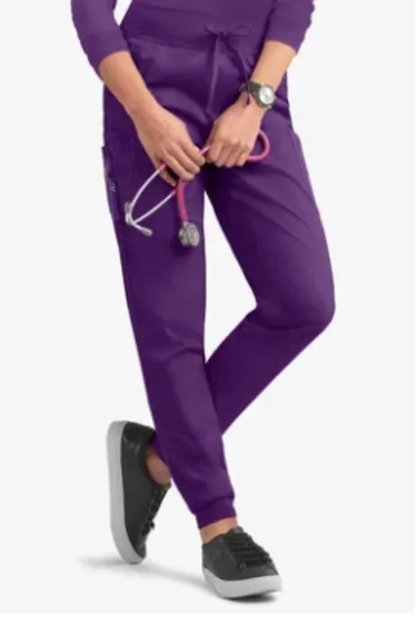 Butter-Soft STRETCH Women's 5-Pocket Cargo Jogger Scrub Pants - Petite